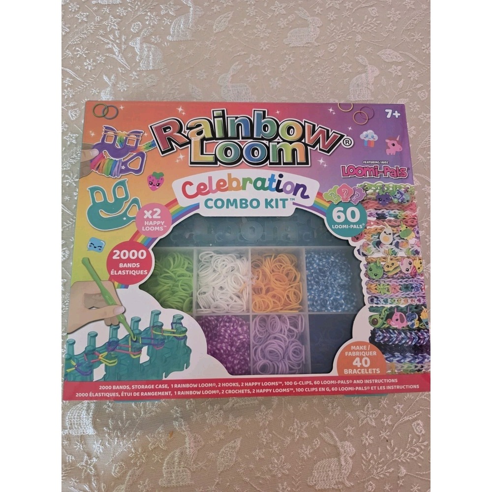 Rainbow Loom Celebration Combo Kit Loomi Pals X2 Happy Looms